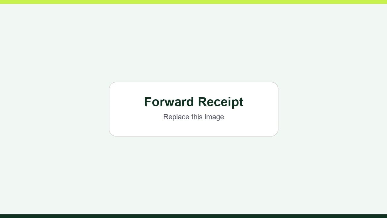 Placeholder image showing email receipt forwarding